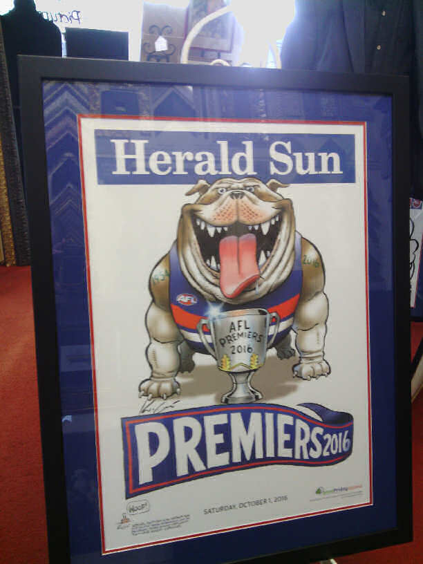 Bulldogs 2016 Premiership HERALD-SUN Poster
