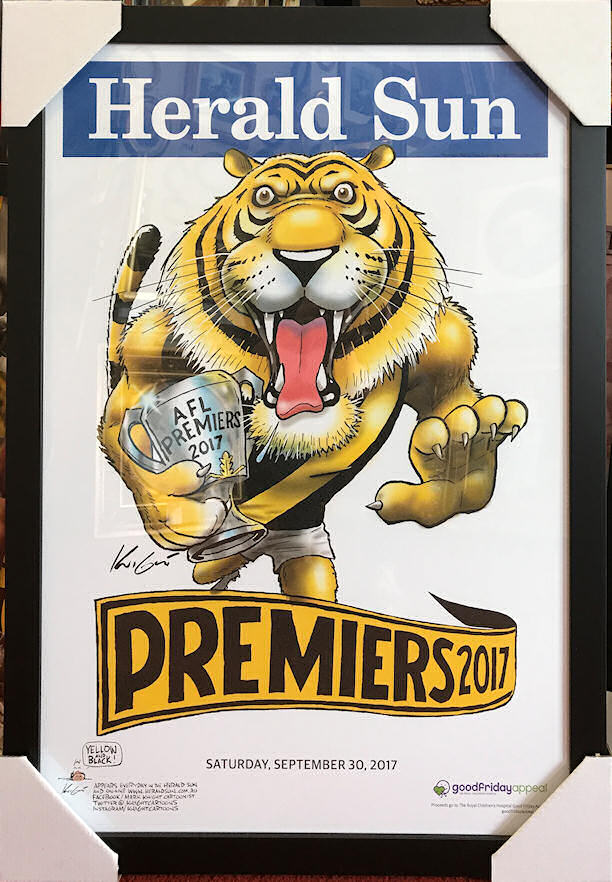 Tigers 2017 Premiership HERALD-SUN Poster
