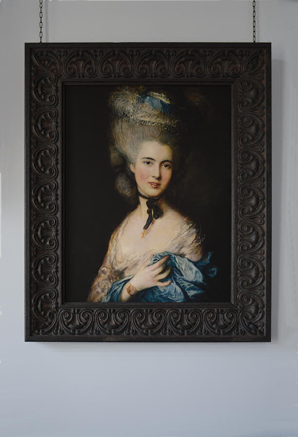 Bold Black Framed French Lady