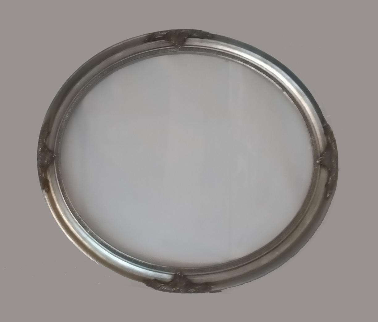 Kosnar Silver framed Oval Mirror