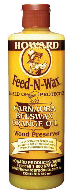Howard Quality Wood Care Products - bottle of Feed-N-Wax
