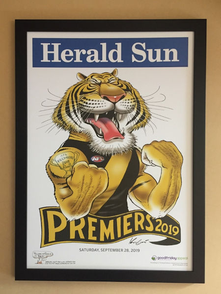 Tigers 2019 Premiership HERALD-SUN Poster