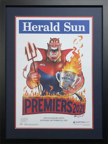Demons, Tigers and Bulldogs Premiership Posters