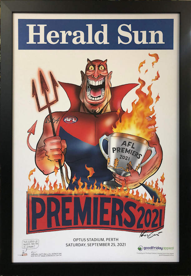 Melbourne 2021 Premiership H-SUN Poster no Mat