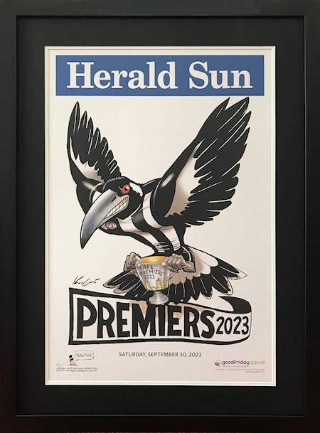 MagPies, Cats, Demons, Tigers & Bulldogs Premiership Posters